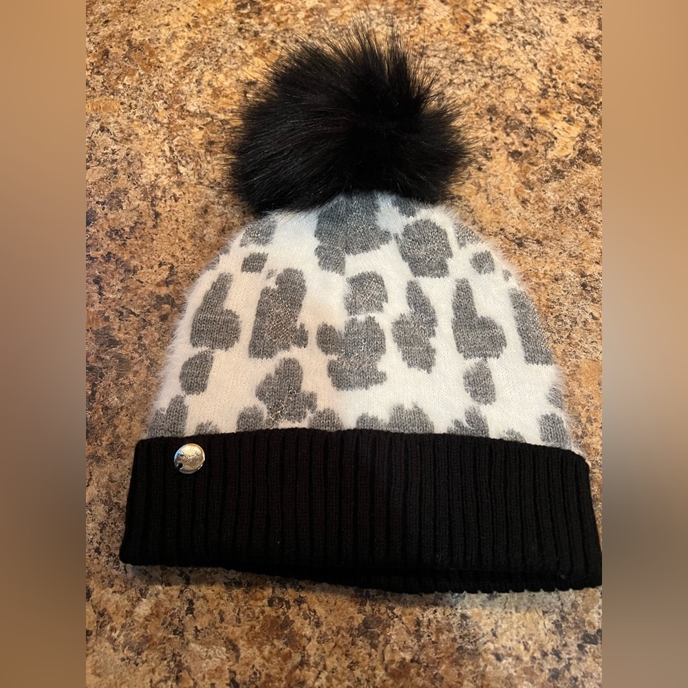 Express Leopard Print Beanie